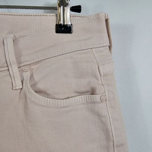 Mother The Dazzler Mid Rise Straight Jeans in Pale Peach - Size 28 - Picture 5 of 10